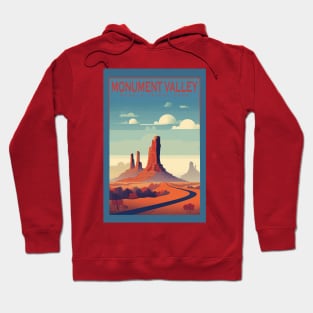 Monument Valley National Park Travel Poster Hoodie